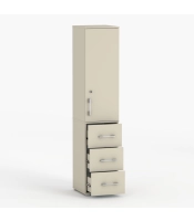 Szafa na ubrania z drążkiem Pola 215 - 3 szuflady 40-50 cm Kaszmir